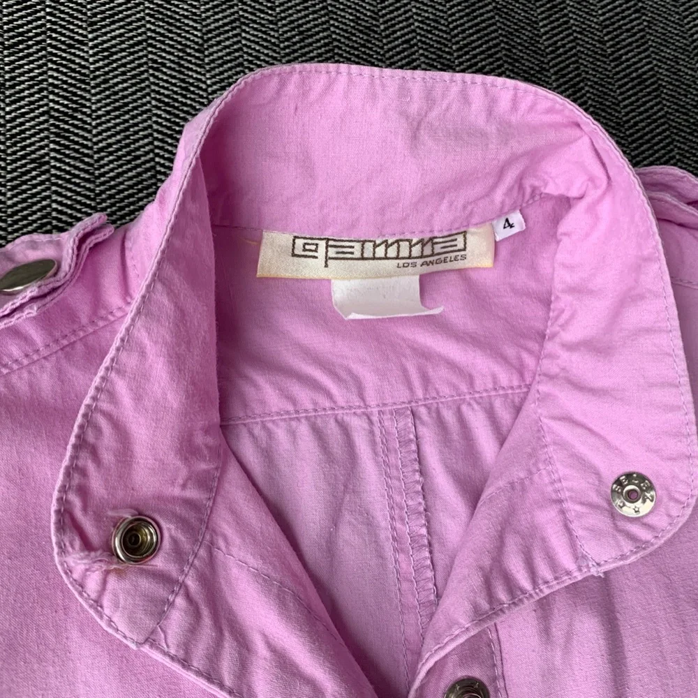 Jumpsuit Pastel Purple Vintage Coveralls for Junior Girls - Picture 13 of 17